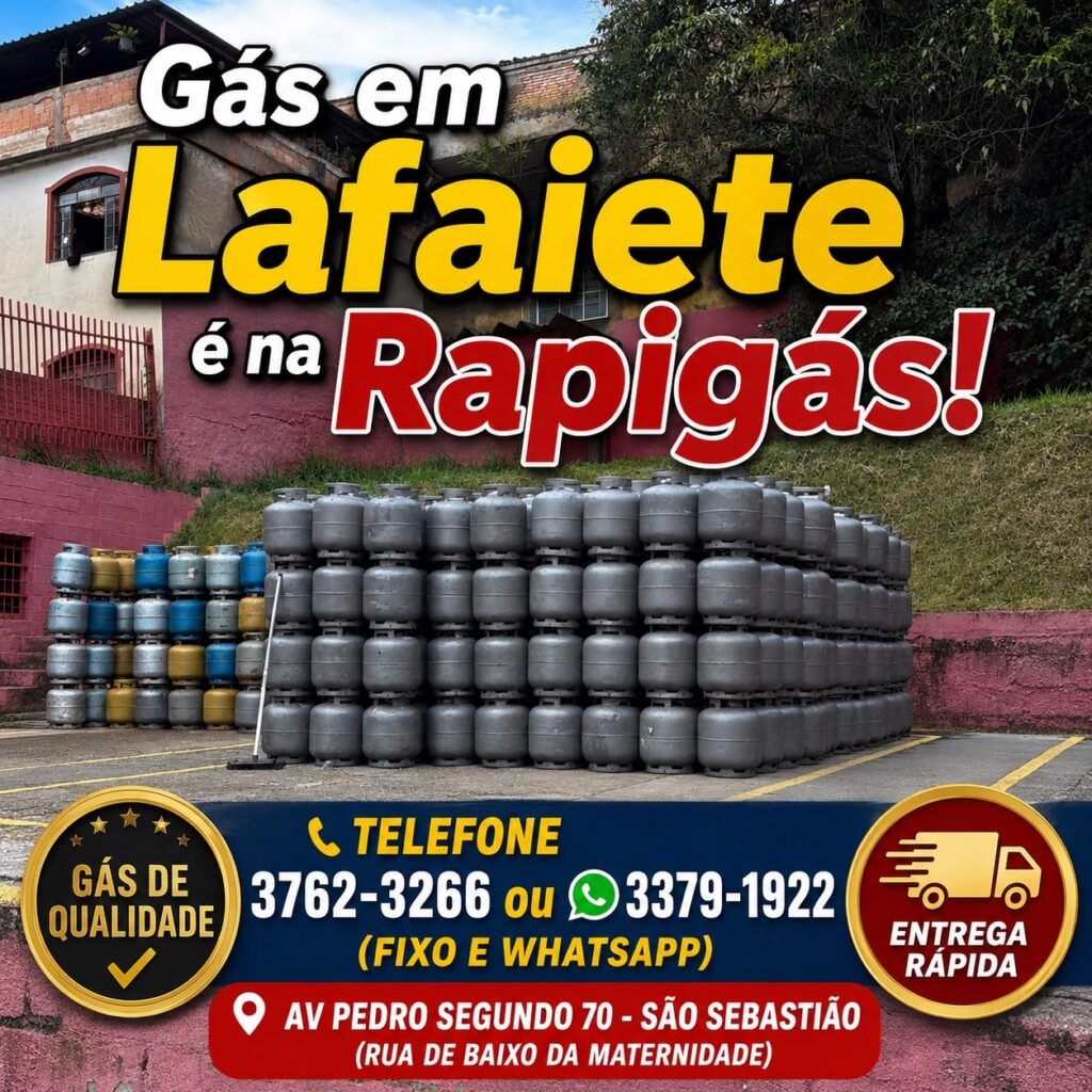 entrega de gas de cozinha em conselheiro lafaiete